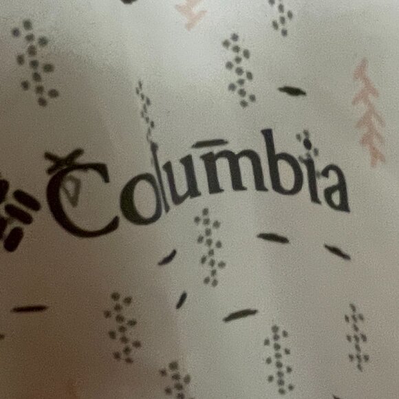 Columbia Women's Alpine Chill Windbreaker White Plus Sz 3X Hooded Campdot Print - Picture 3 of 16